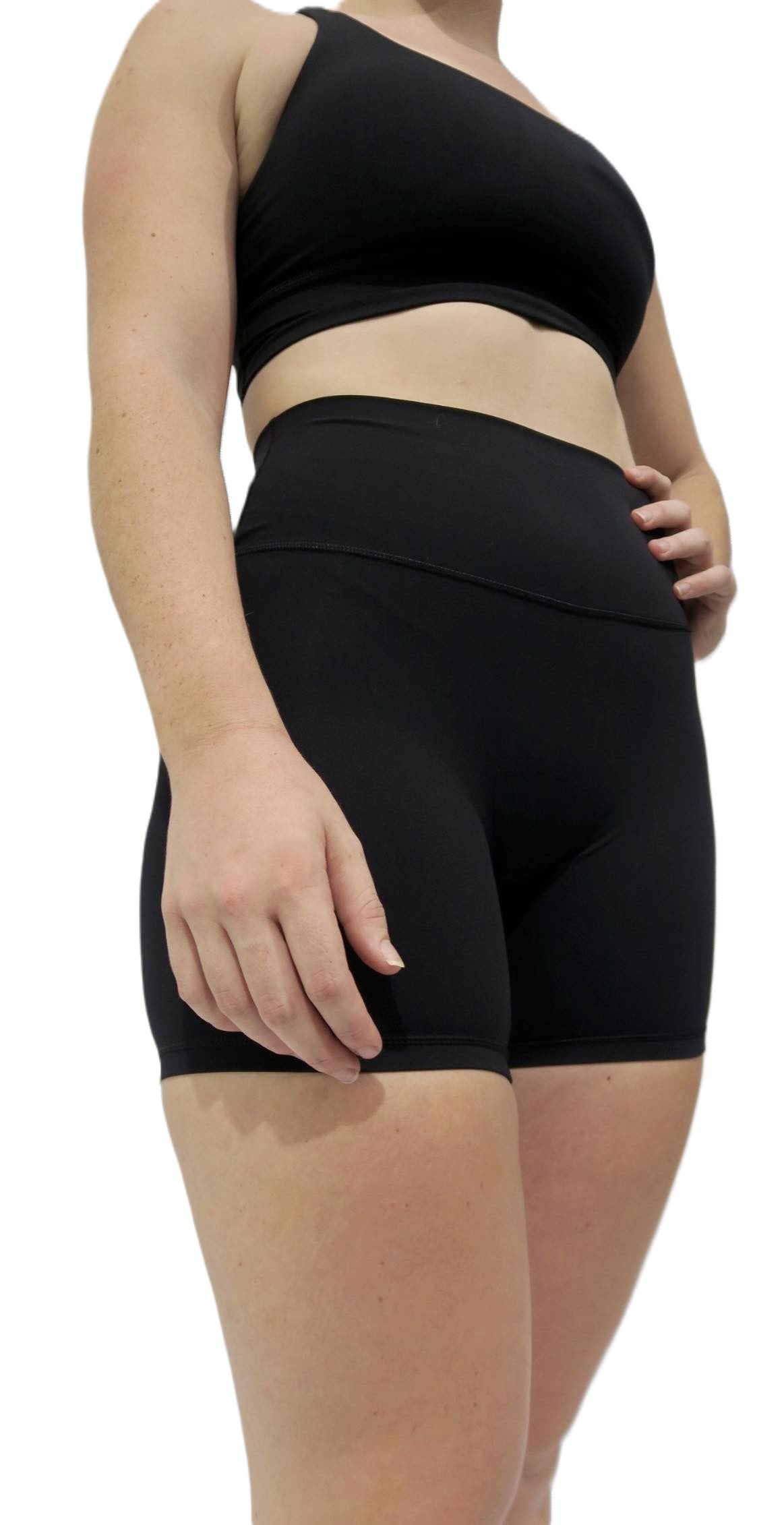 Aura- High Thigh Bike Pants - Black