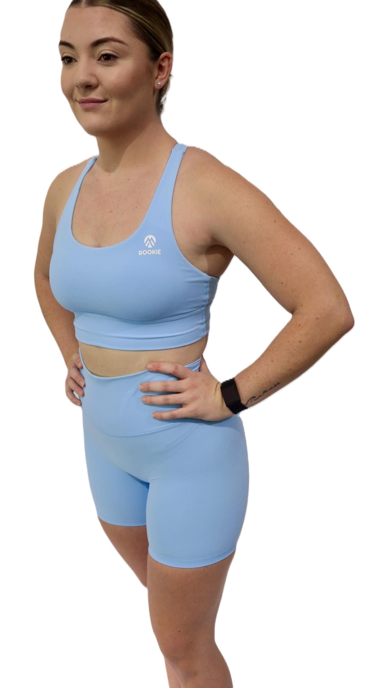 Aura- High Thigh Bike Pants - Blue
