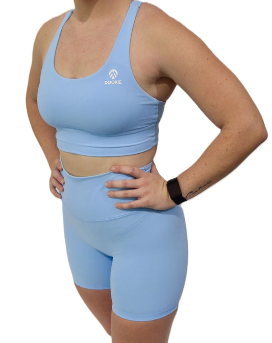 Aura - Longline Medium Support Bra - Blue