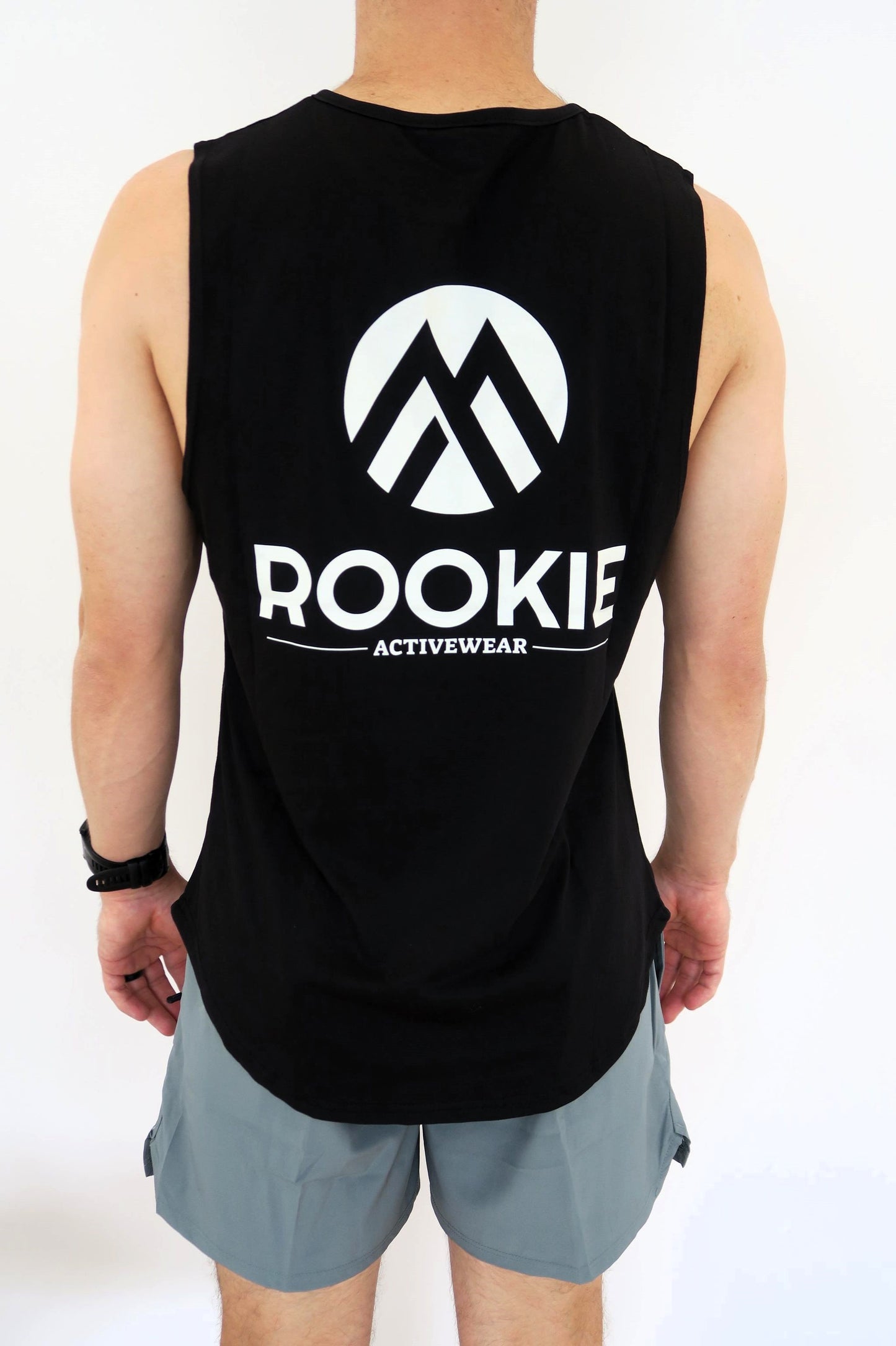 Men's Slim Fit Training Singlet - Black