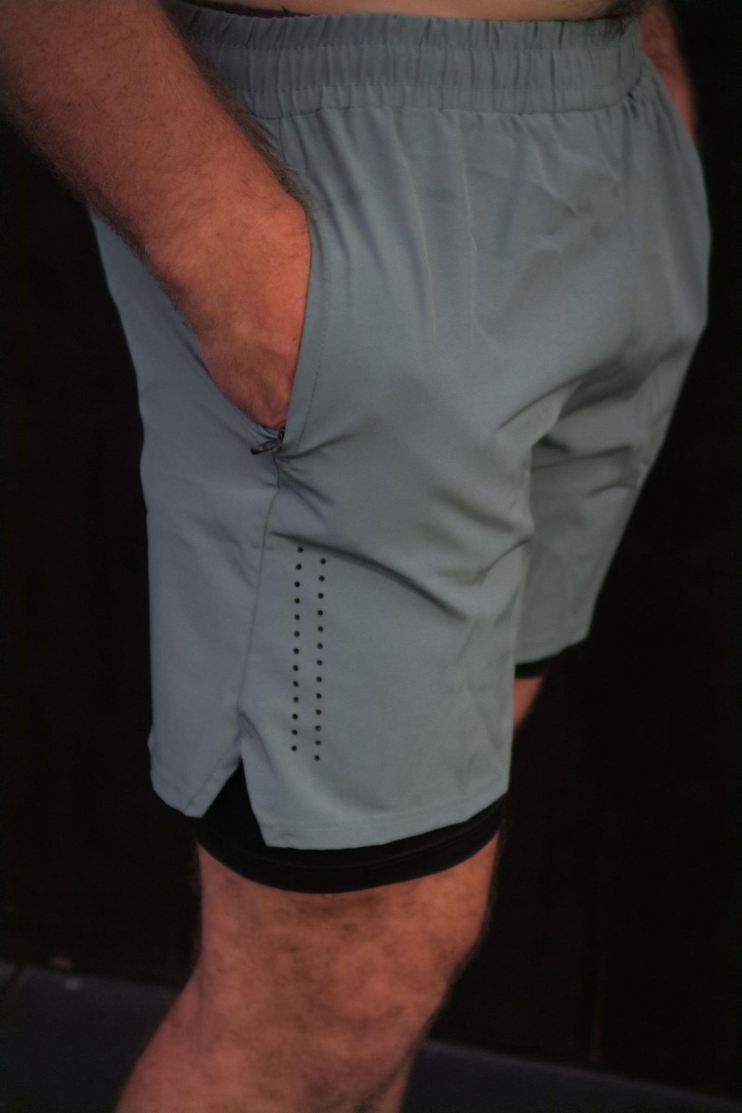 Men's 5 inch Training Shorts - Haze Green