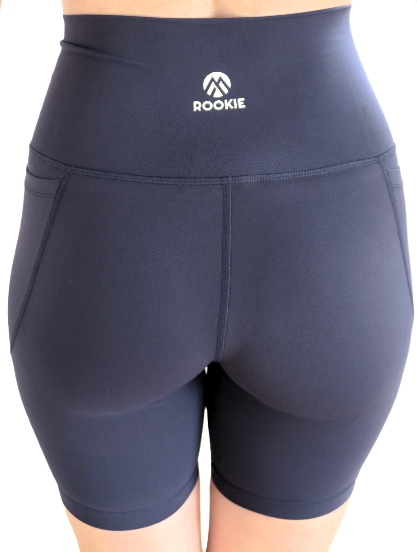 Everyday Chic - Long Bike Pants with Pockets - Navy