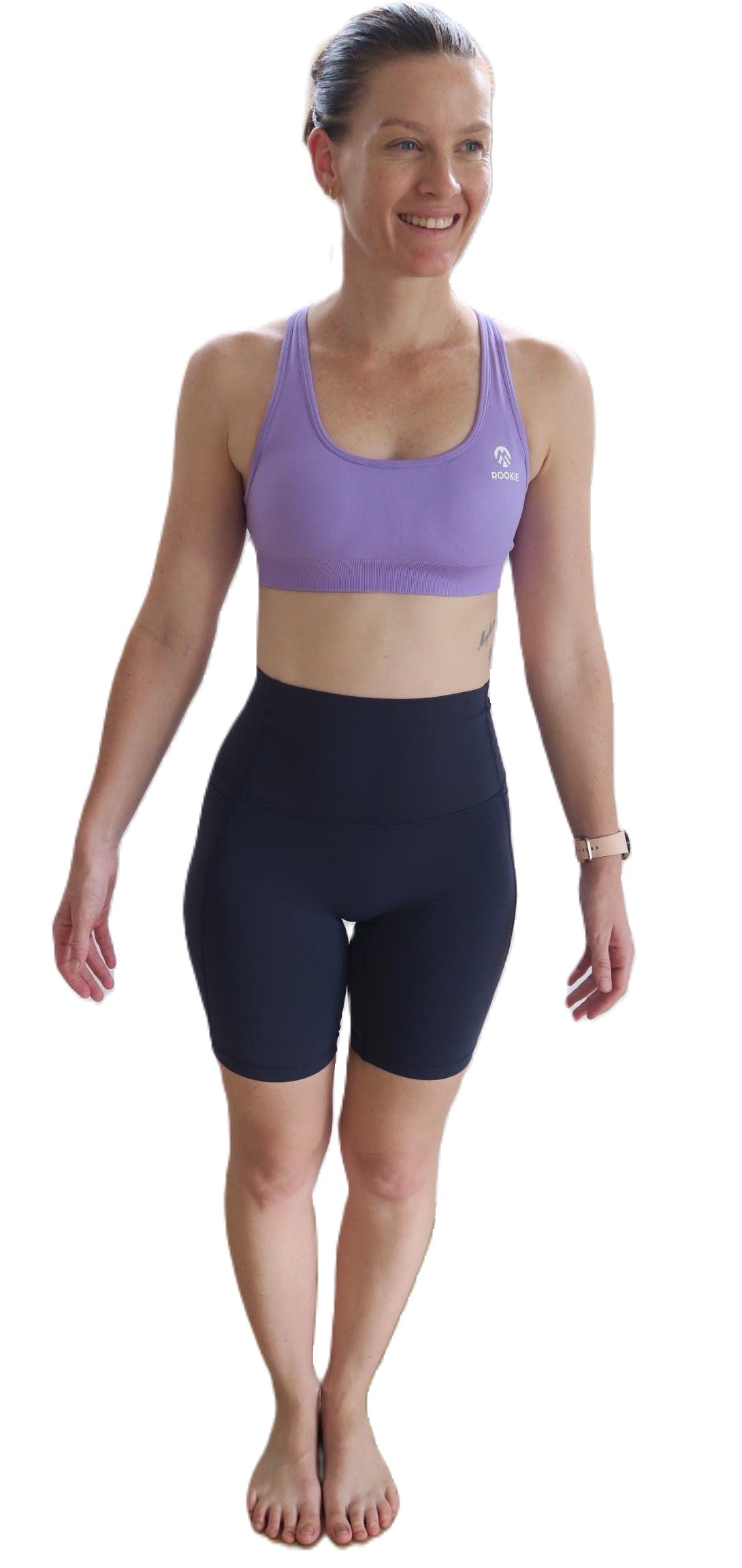 Everyday Chic - Long Bike Pants with Pockets - Navy