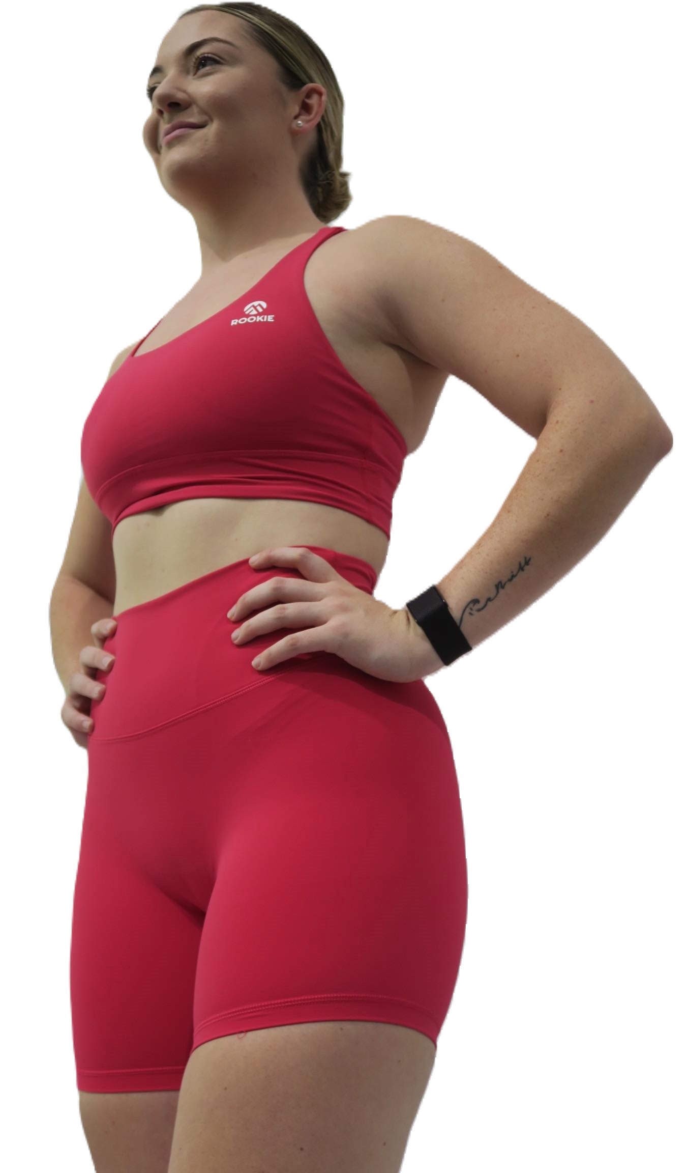 Aura - Longline Medium Support Bra - Red