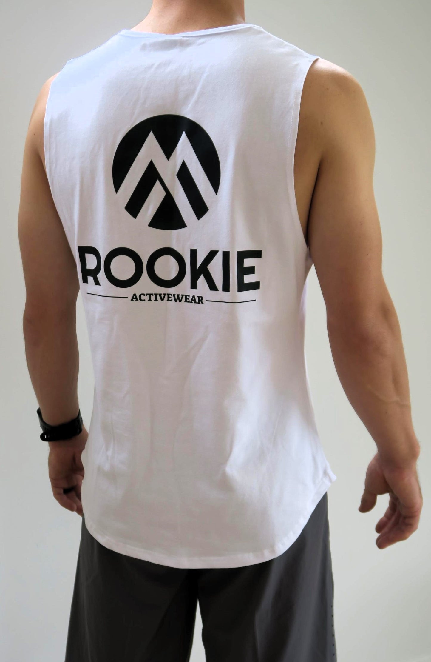 Men's Slim Fit Training Singlet - White